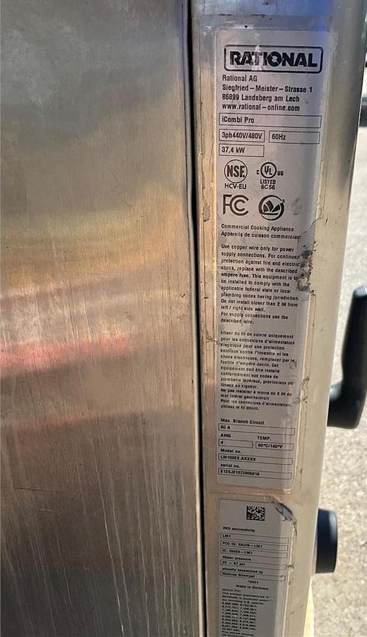 Used Rational iCombi Pro oven