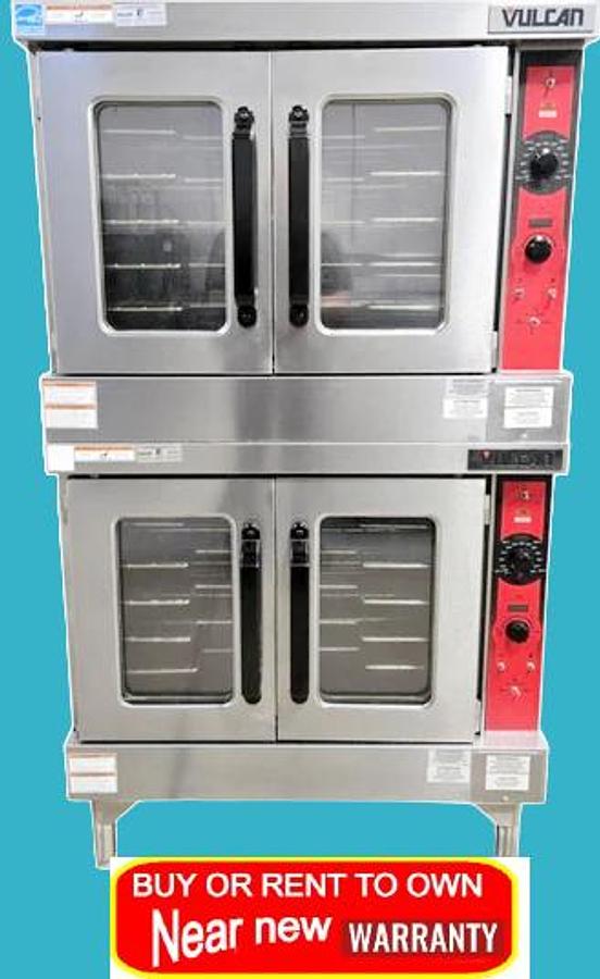 Used Vulcan VC5ED Double Deck Electric Convection Ovens