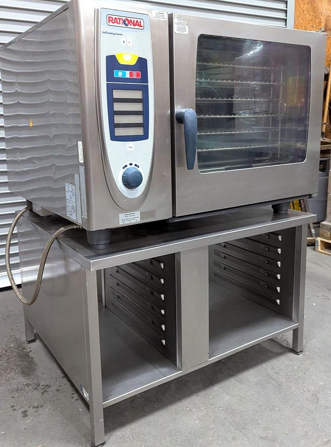 Used Rational SCC62 Selfcooking Center Electric Combi Oven W/UG2 Stand