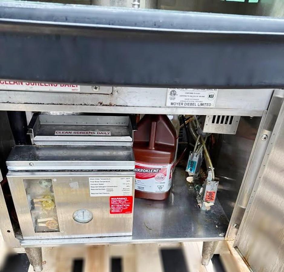 Used Moyer Diebel Rotary Glass Washer