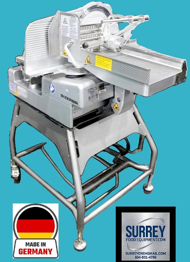 Used 2018 BIZERBA VSI330FW AUTOMATIC VERTICAL DELI MEAT SLICER STACKER
