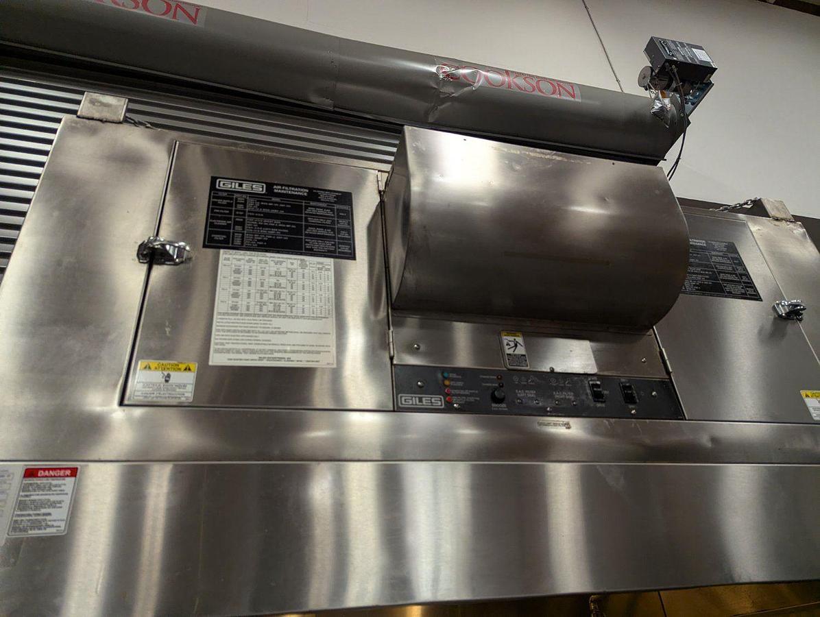 Used Giles FSH-6 72" Large Multi-Appliance Floor Stand Hood - rare used item