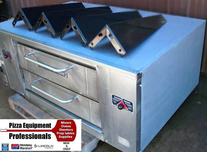 Refurbished BAKERS PRIDE DS805 NATURAL DECK GAS PIZZA Ovens New STONES WITH LEGS