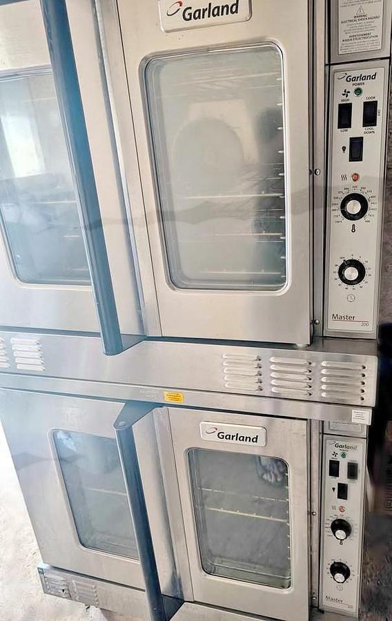 Refurbished Garland stacking electric convection ovens