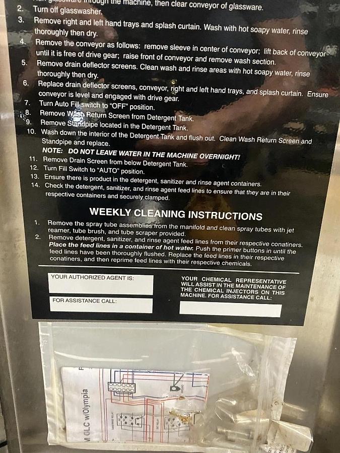 Used CMA model GL-C rotary Glass Washer