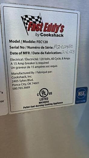 Refurbished Fast Eddy's FEC120 PELLET SMOKER - BUY OR RENT $16.61 PER DAY