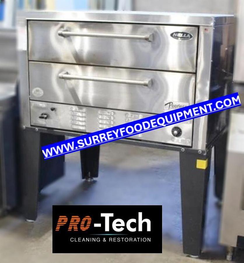 Used PEERLESS 2 DECK PIZZA OVEN NAT GAS  -  50"X37"X57.5"H
