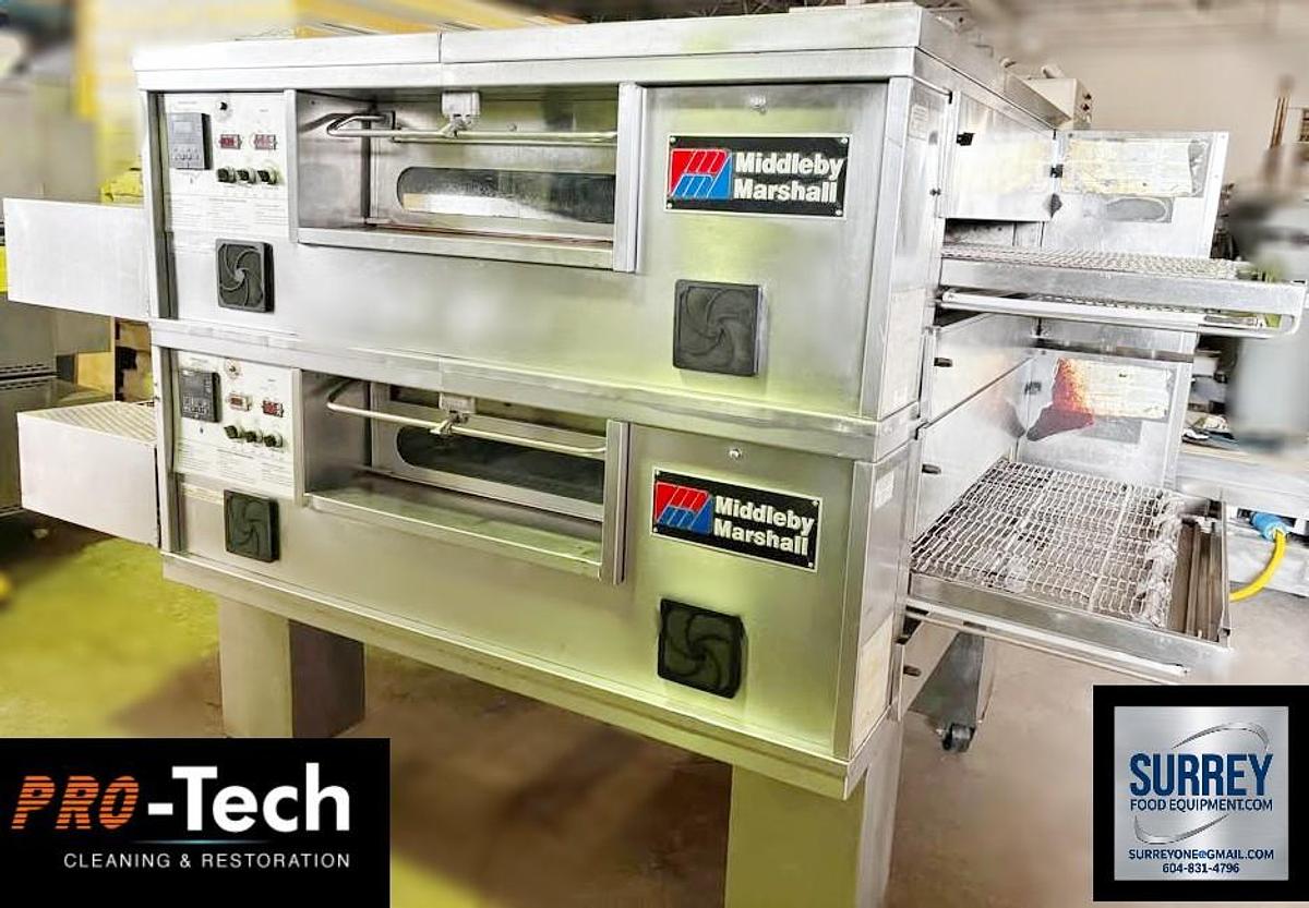 Used Pizza Oven, Middle By Marshal PS555-2G Conveyor Pizza Ovens