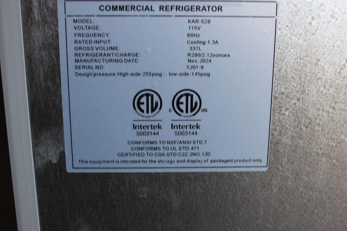 Kalifon Chef Base - Scratch & Dent - Model KAR52-B - 52" Wide - BRAND NEW 