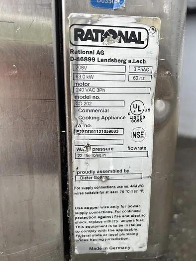 Used Rational Electric Combi Steam Oven
