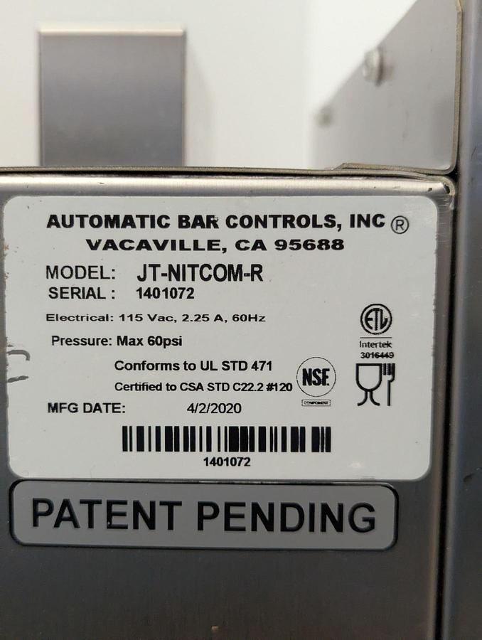 Used Automatic Bar Controls Countertop Milk Cooler