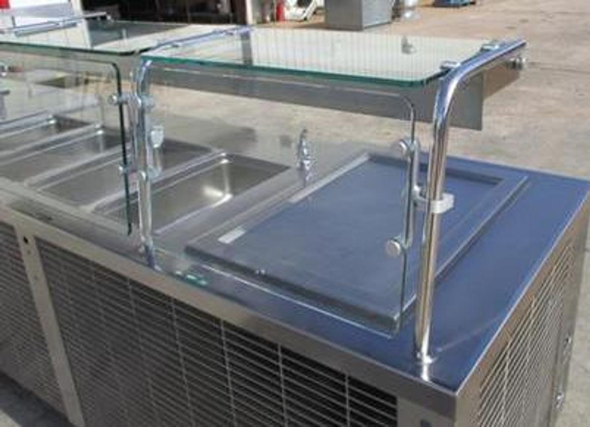 Used Hot and cold buffet station 159" long