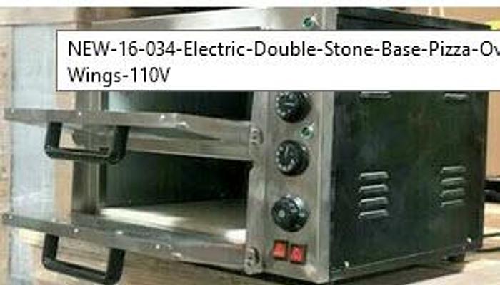 New electric double stone pizza - bakery oven - 110 volt
