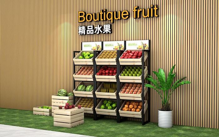 Supermarket convenience snack store display- wood look - SEE VIDEO