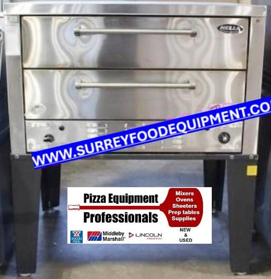 Used PEERLESS 2 DECK PIZZA OVEN NAT GAS  -  50"X37"X57.5"H