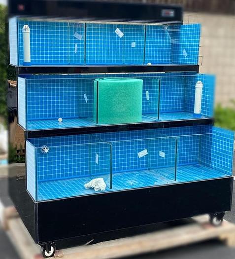 3 tier seafood tanks - crab - lobster - mussels -oysters etc. 9 compartments