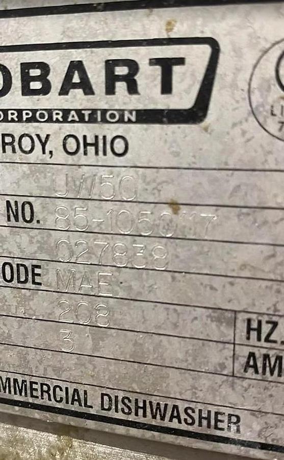 Used Hobart UW50 Utensil/Pan Dish Washer