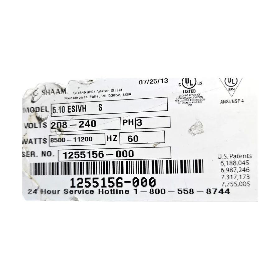 Used Alto-Shaam 6.10 ESIVHS Combi Oven With Stand and Hood -90 day warranty