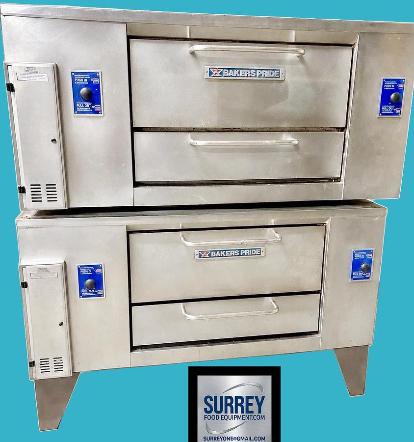 Used BAKERS PRIDE - Double stack PIZZA OVENS PICK UP OR DELIVERY Good stones