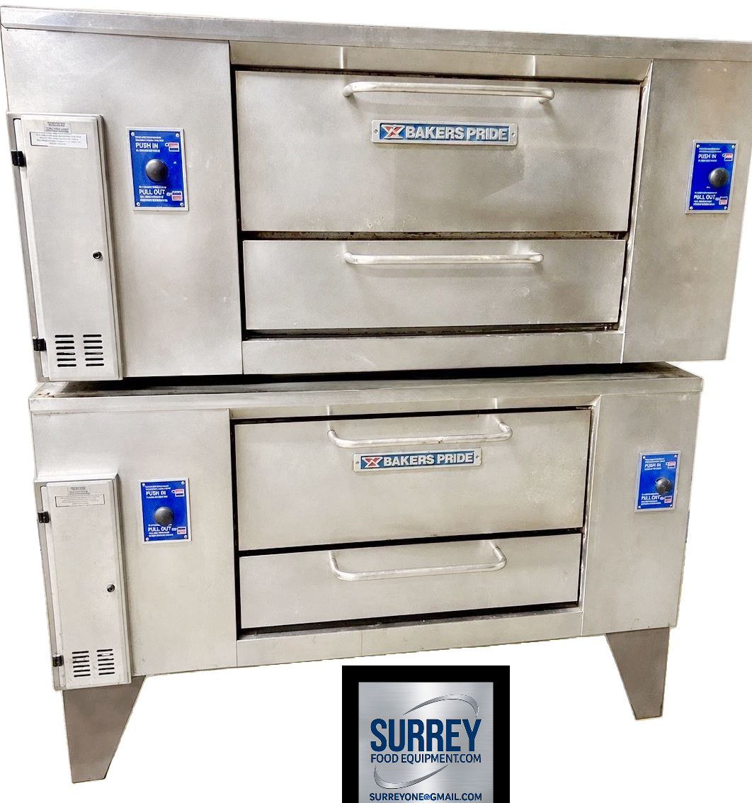 Used BAKERS PRIDE - Double stack PIZZA OVENS PICK UP OR DELIVERY Good stones