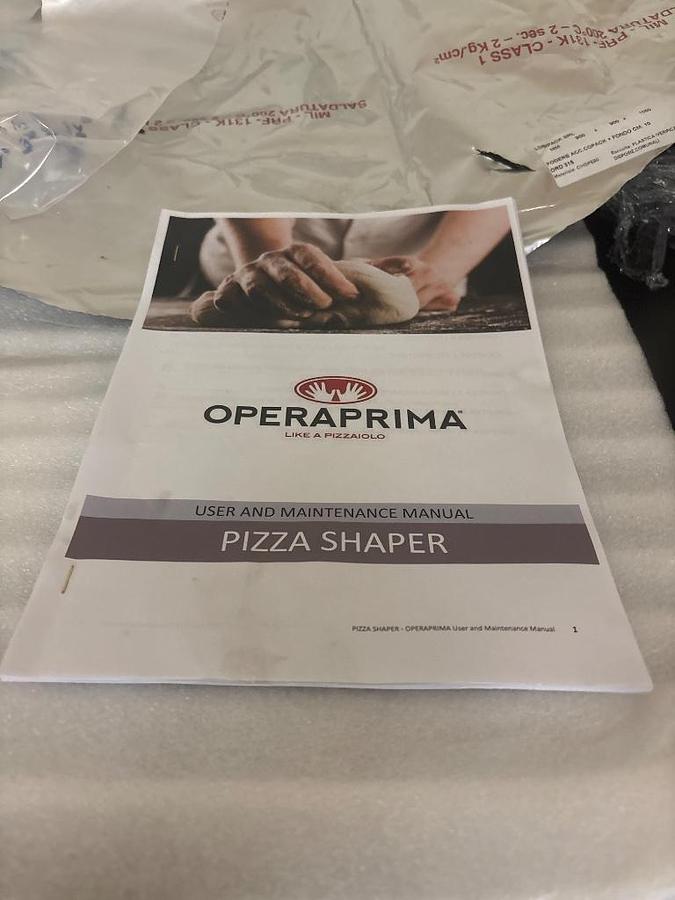 Used BRAND NEW OperaPrima Italiaforno Commercial Pizza Shaper - Factory Crated
