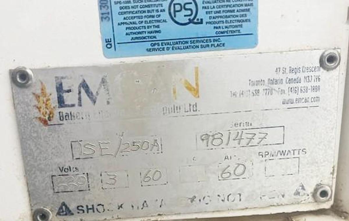 Refurbished 250 Quart Spiral Dough Mixer