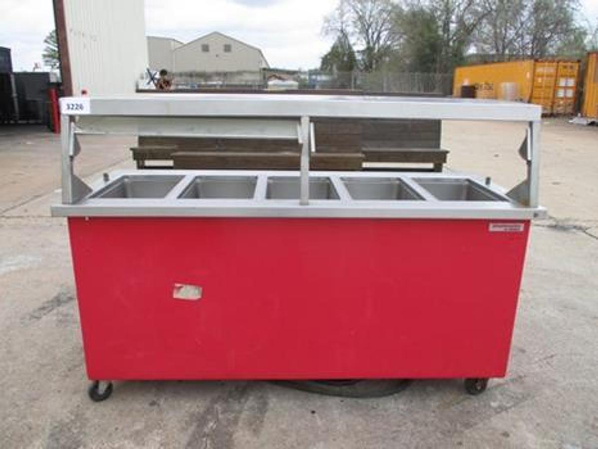 Used SHELLEYGLAS 5 BAY STEAM TABLE