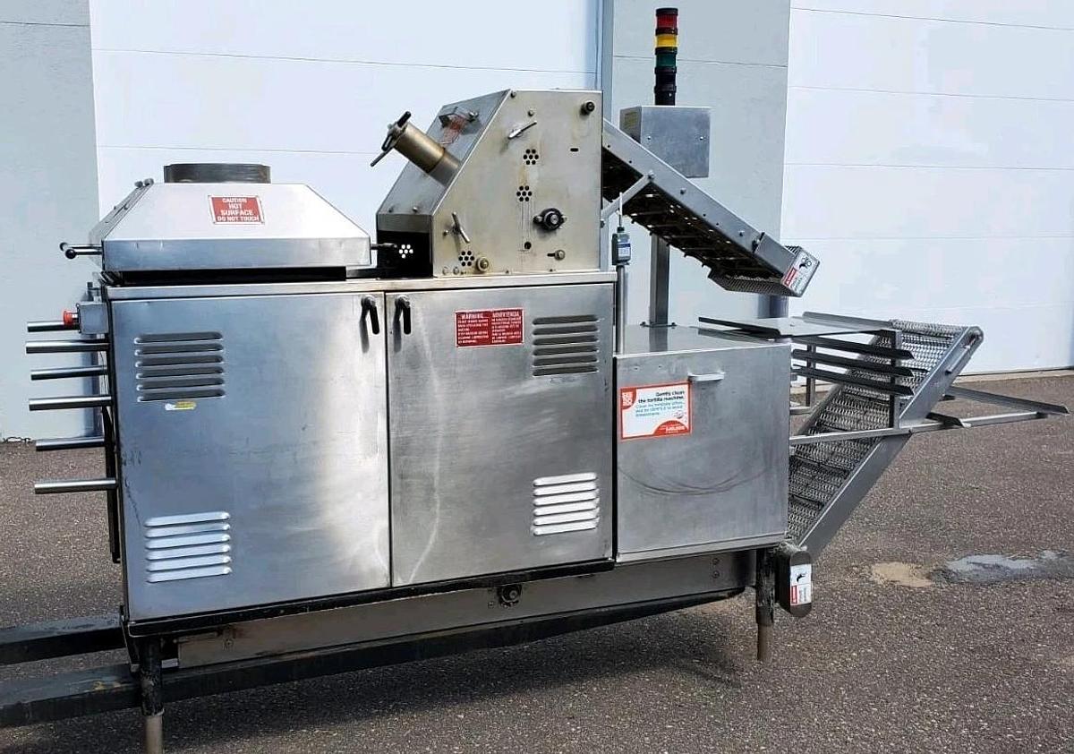 Used UPERIOR Flour Tortilla Press and Oven Combo Machine besco - gas