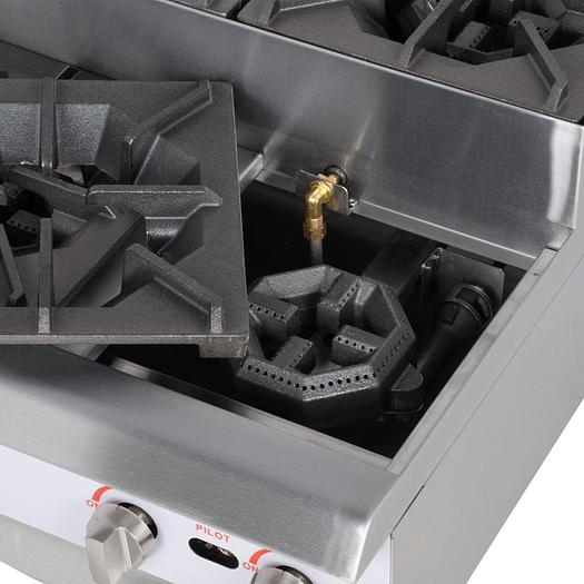 STEP UP 6 BURNER COUNTERTOP HOT PLATE - 180,000 BTU