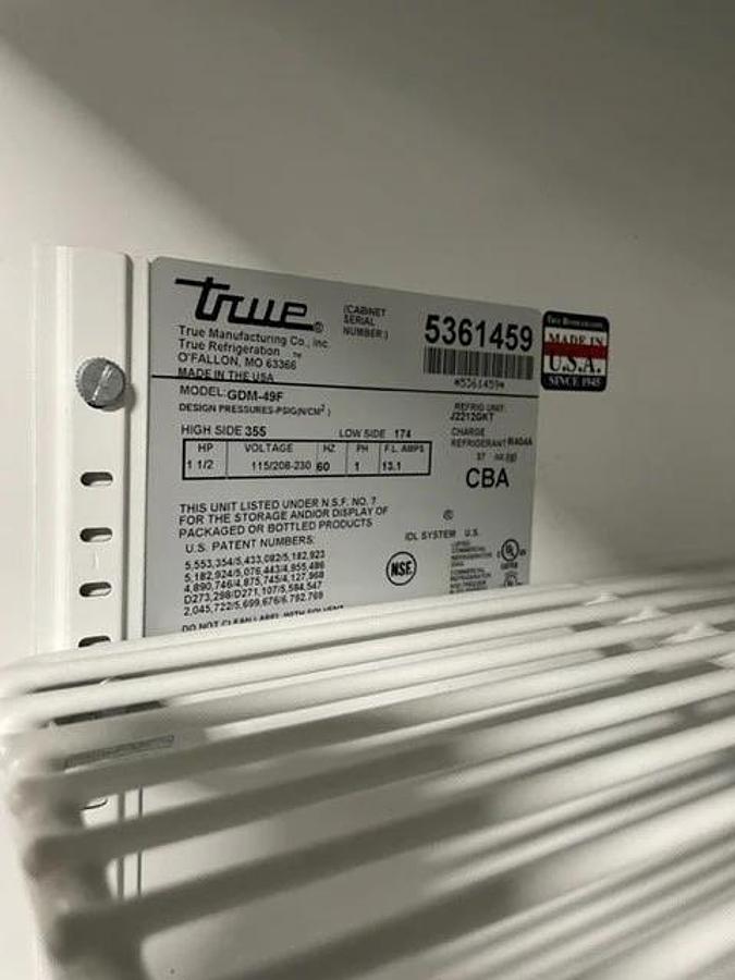 Used True GDM-49F 2 Door Freezer