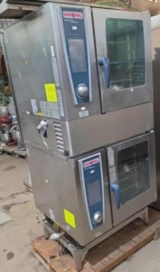 Used Rationale nat gas stacked self-cooking