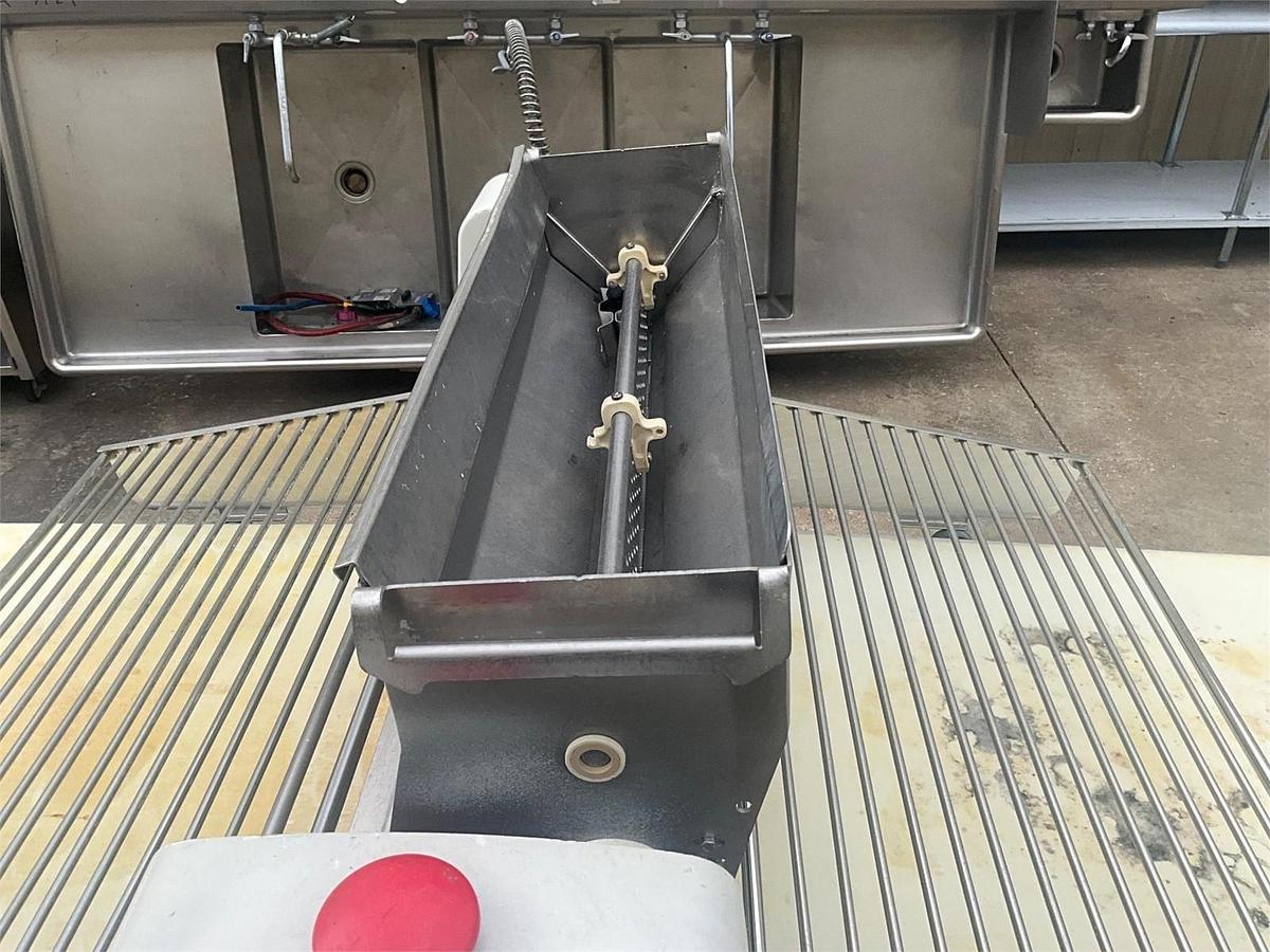 Used Rondo butterfly sheeter with flour duster