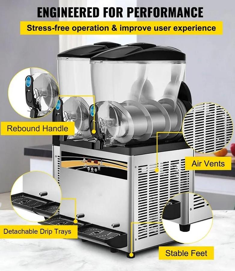 Used Slush Machine - 2 x 15 litre dispenser - 