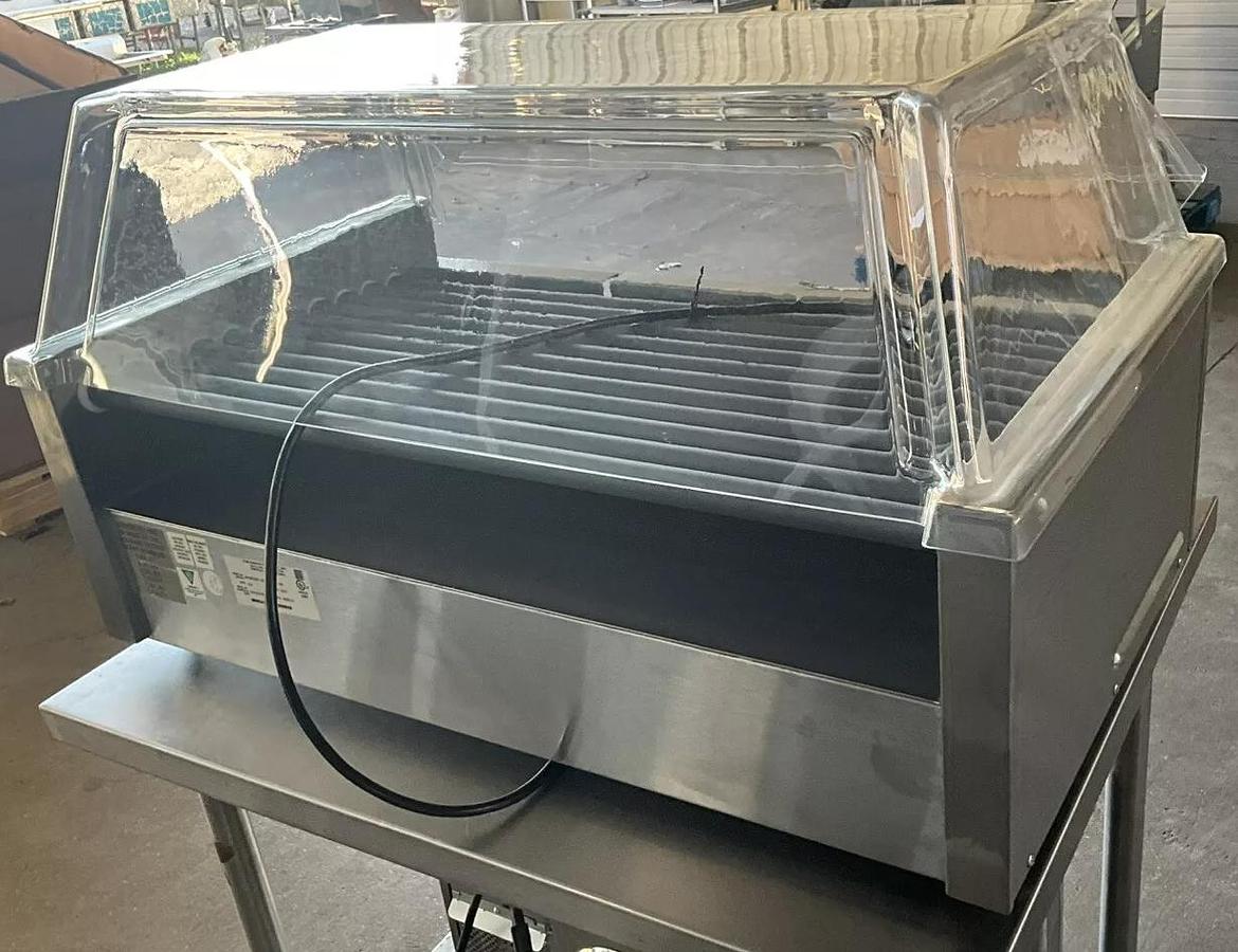 Used APW Wyott 8A-50SCBDE Hot dog Grill roller Built-in bun Storage Sneeze Guard - BRAND NEW CLEARANCE ITEM