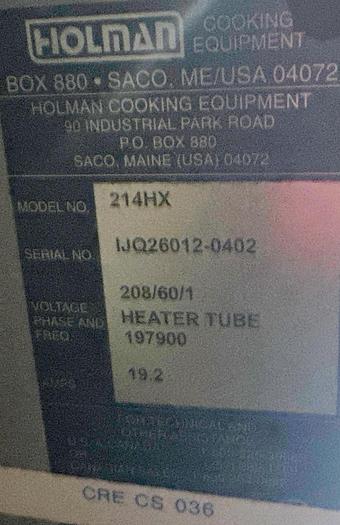 Refurbished Hollman 214HX