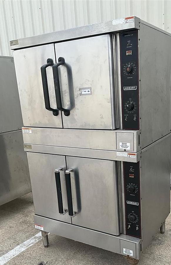 Used Hobart electric double stack convection oven