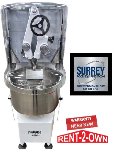 Italiana Foodtech I-TUFF65/H Twin Arm Dough Mixer- Never Used