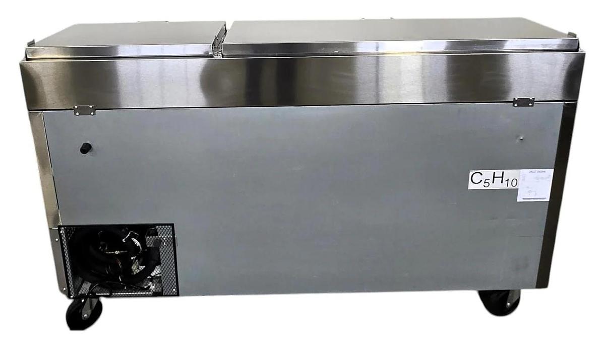 Used Atosa MPF8202GR Refrigerated Pizza Prep Table - 2 Door - 67" -WARRANTY