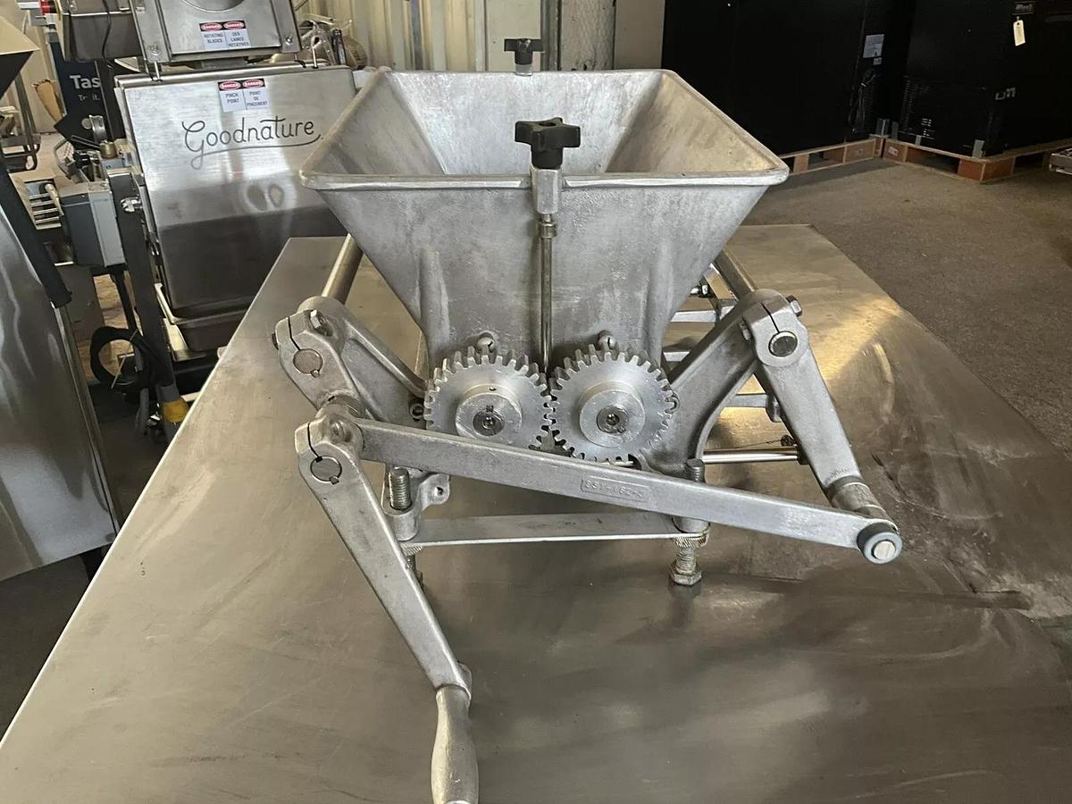 Used Used RHODES Kook-E-King manual Cookie Dough Cutter Depositor Machine hand crank