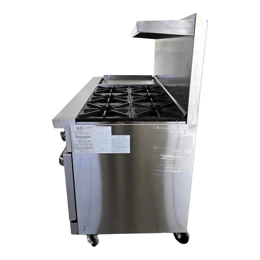 Used Atosa AGR-6B-24GL Range - 60 Inch - Propane - CAN CONVERT TO NATURAL GAS - WARRANTY