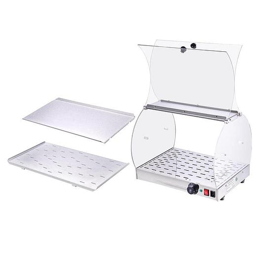 Commercial Countertop 20x16x15" Food Warmer Curved Acrylic Display Cabinet Case