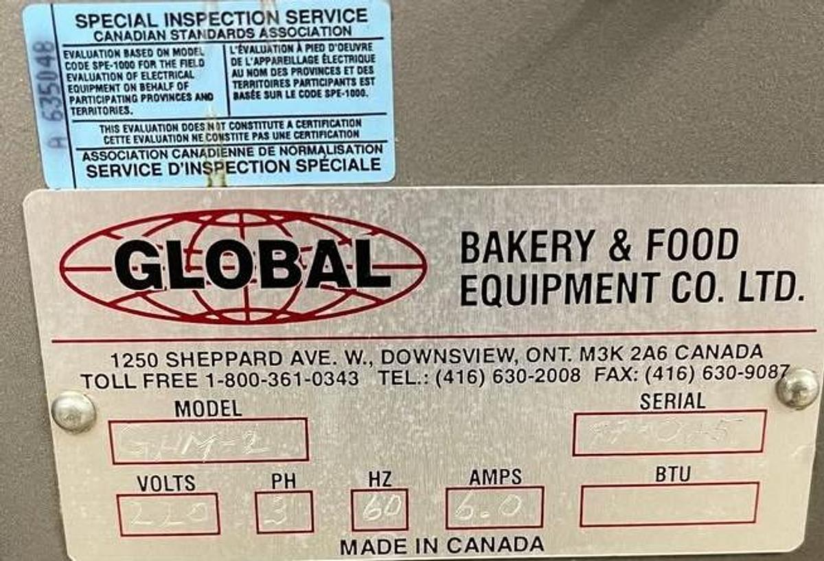 Used Global Custom Heavy Duty Bread Moulder