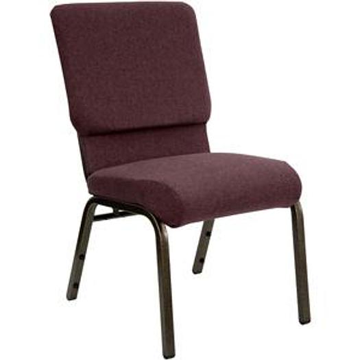 21" Extra Wide Church Chair with Gold Vein Frame