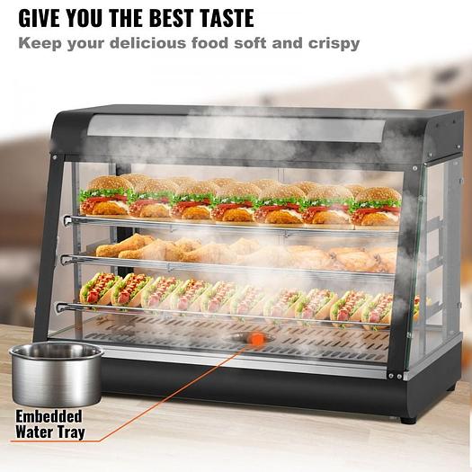 Commercial Hot Food Warmer Display, 3 Tiers