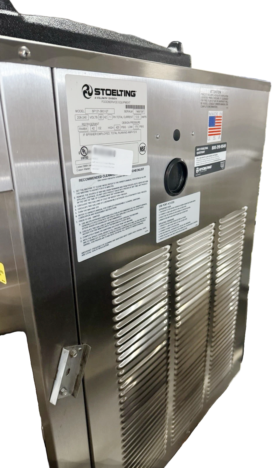 Used Stoelting ice cream machine SF121-3812