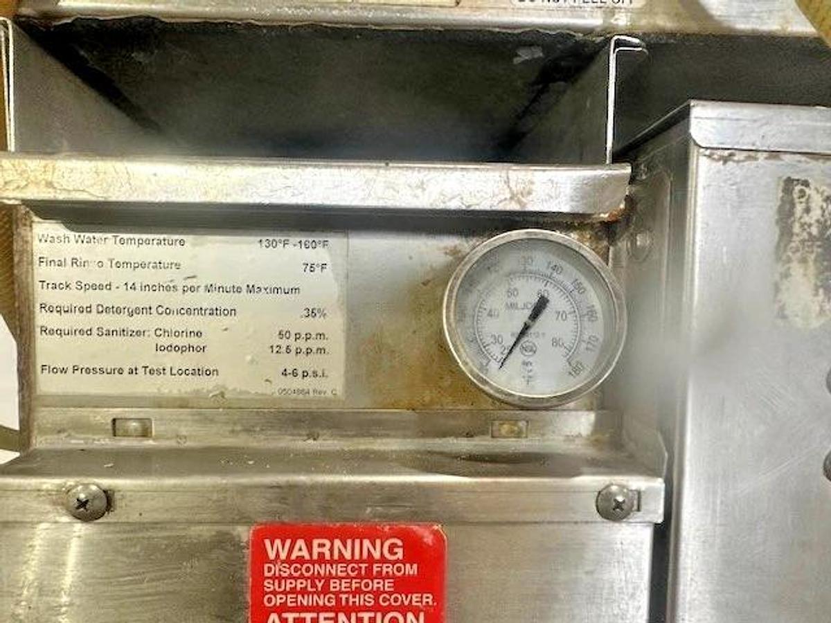 Used MOYER DIEBEL SW600R 72" RIGHT-LEFT LOW TEMP PASS THROUGH AUTOMATIC GLASSWASHER