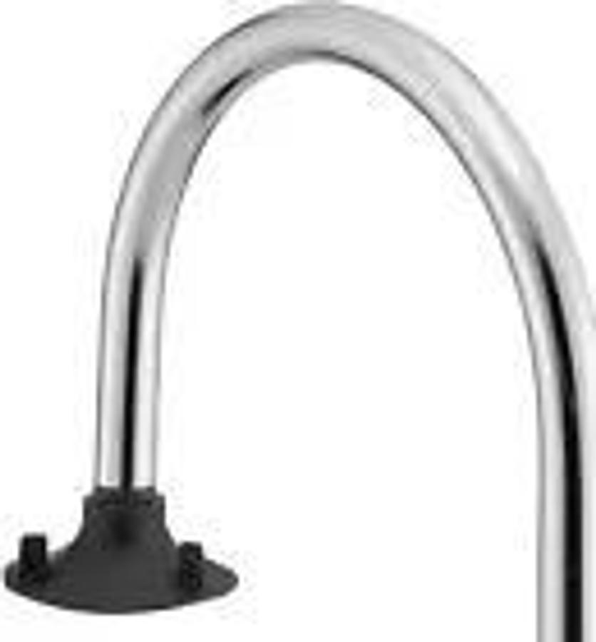 Chrome Plated Single Arm Waitress Stall Bar Service Rail Server Station