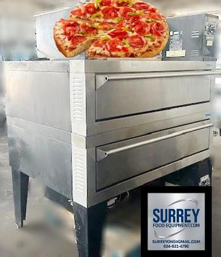 Used Garland G56PT Floor Model Double Pizza Deck Oven - Natural Gas