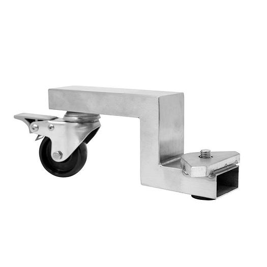 Optional Black Stainless Steel Swivel Caster with Brake for 95 lb. capacity Stainless Steel Sausage Stuffer