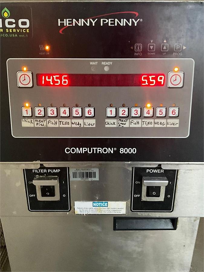 Used Henny Penny Commercial Gas Fryer